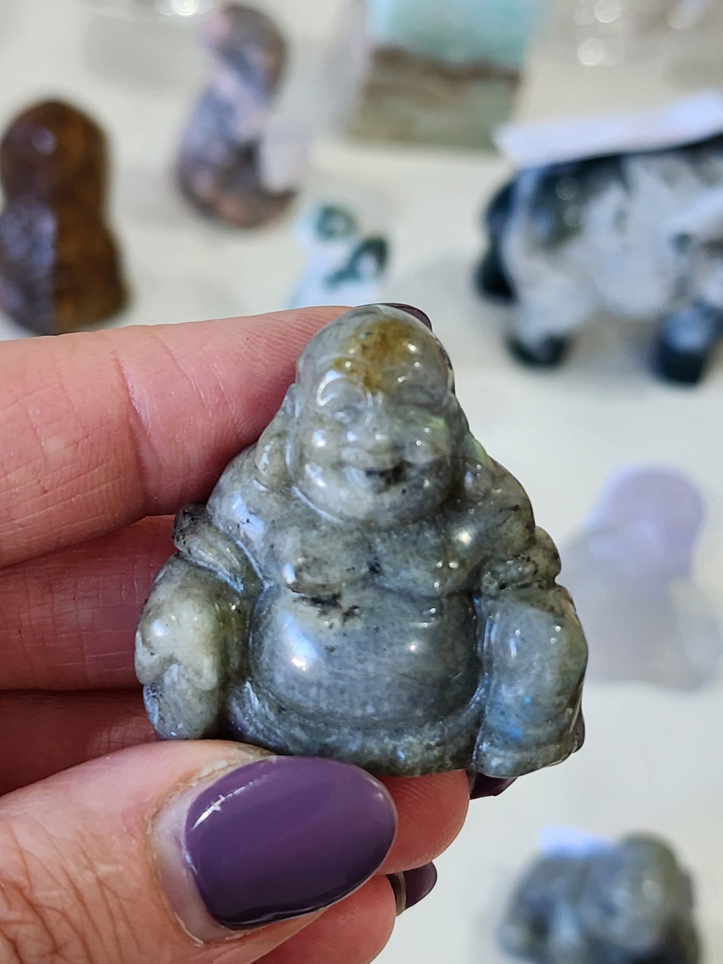Labradorite Buddha