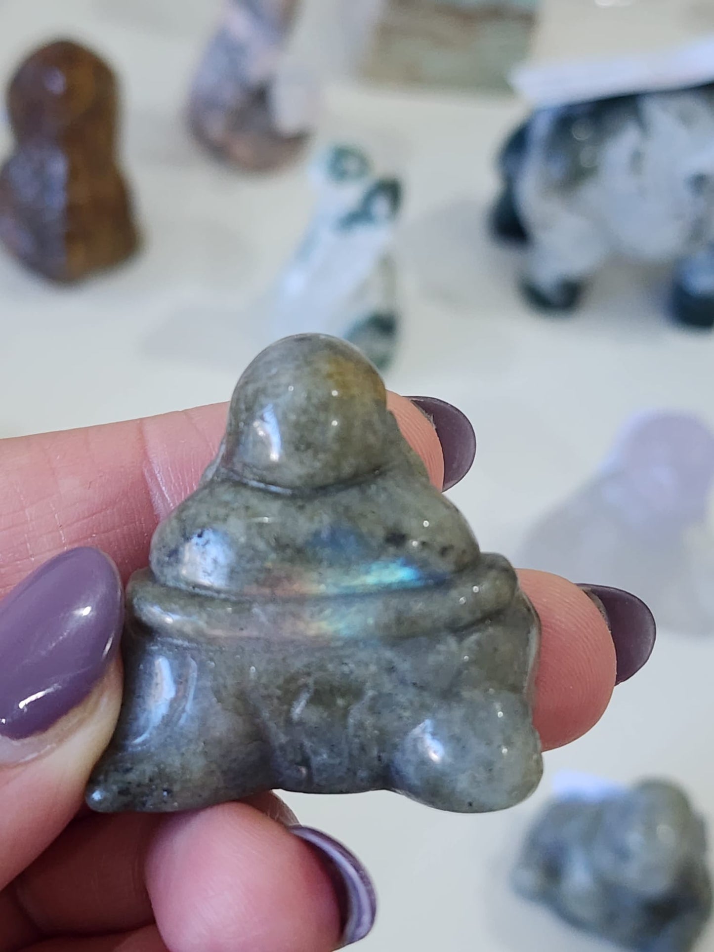 Labradorite Buddha