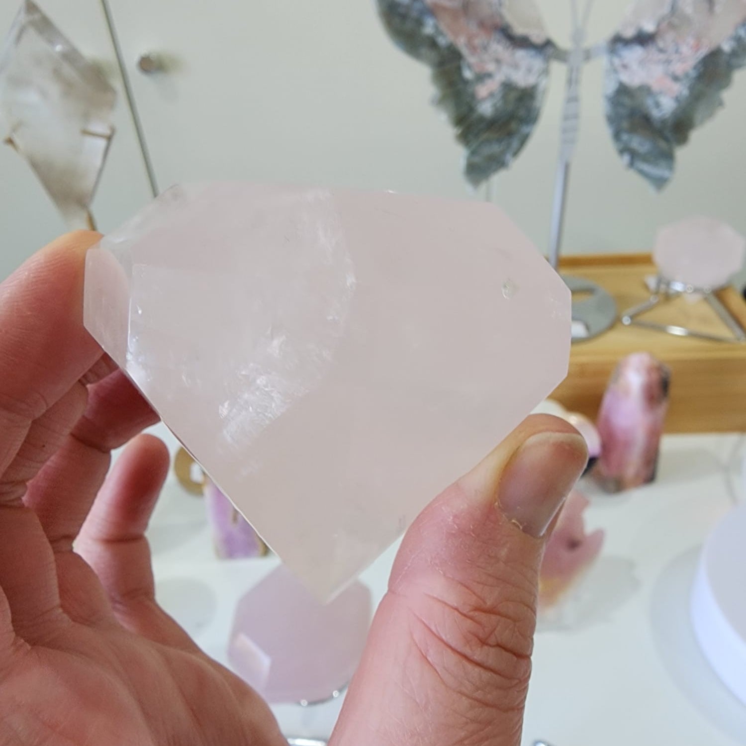 rose quartz diamond