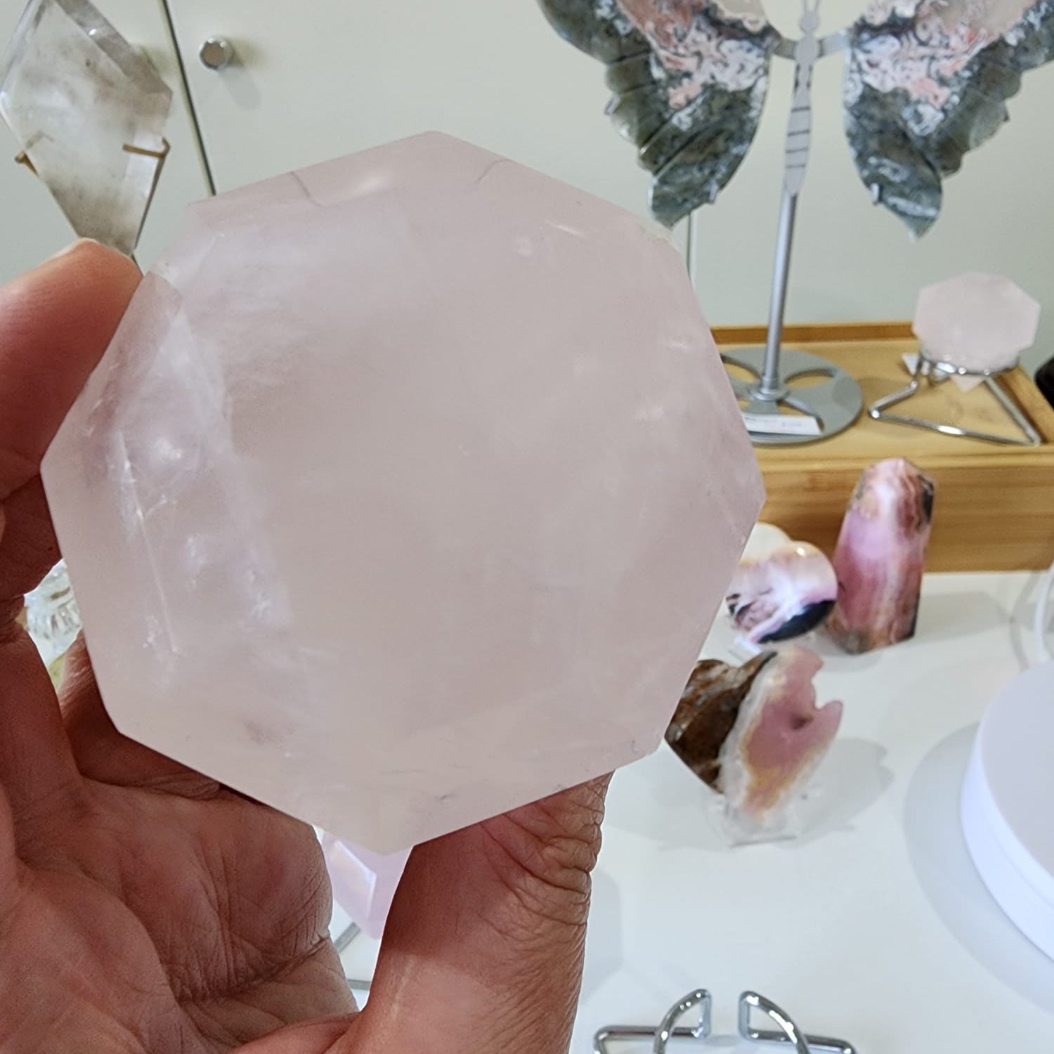 rose quartz diamond
