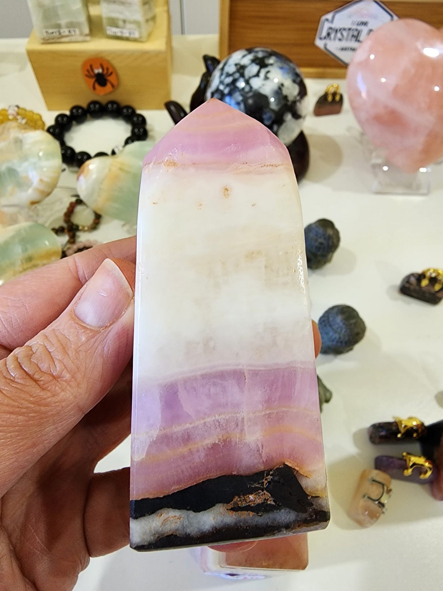 Pink Aragonite Tower