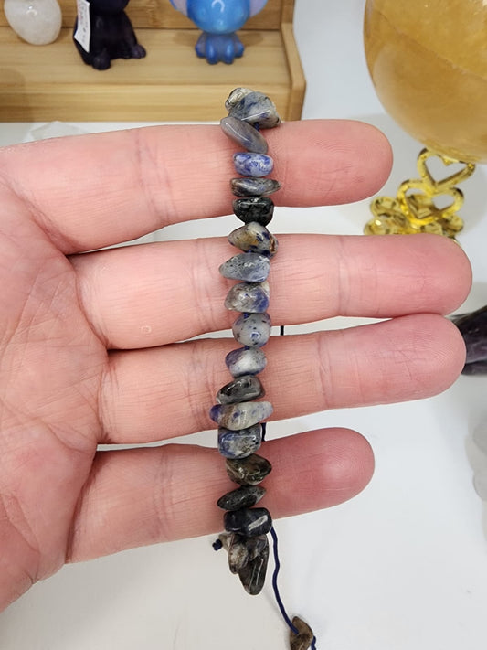 Sodalite Bracelet ~Draw String