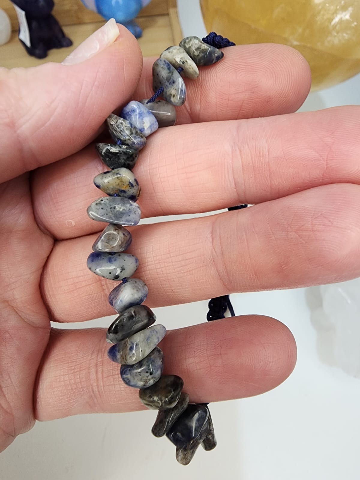 Sodalite Bracelet ~Draw String
