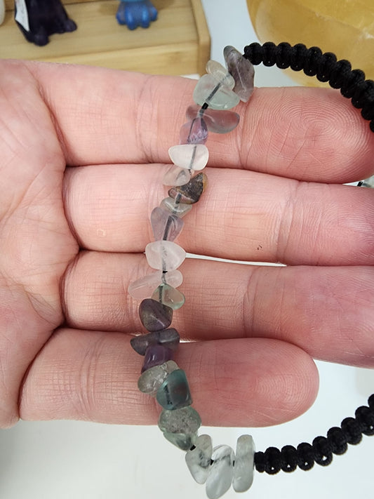 Fluorite ~ Bracelet Draw String