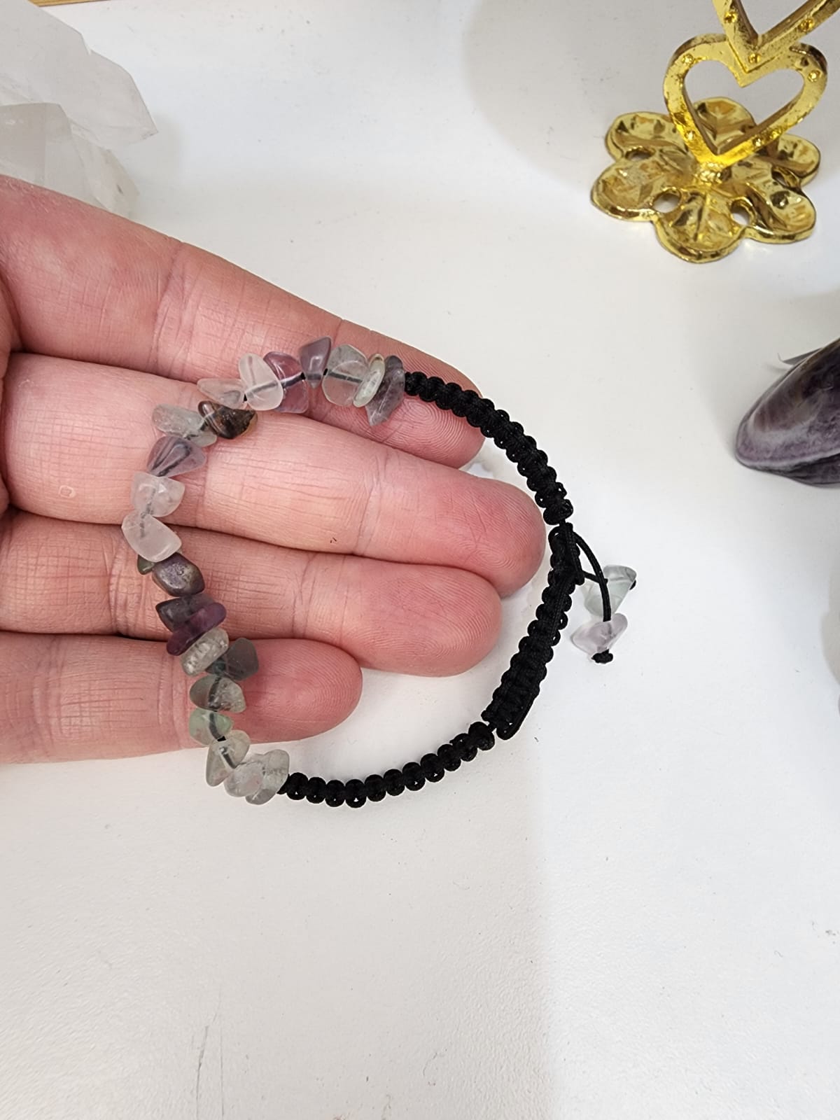 Fluorite Bracelet Draw String