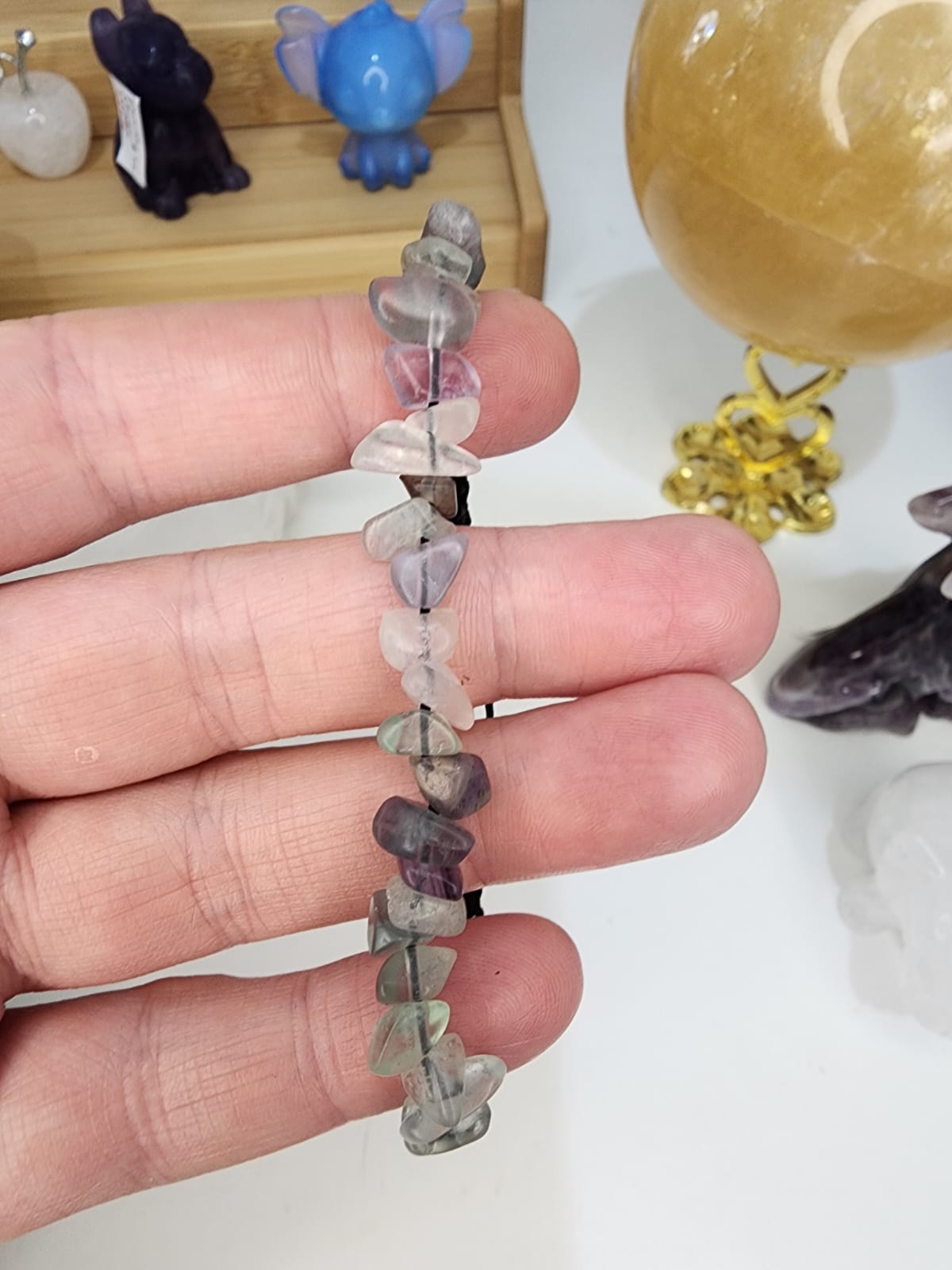 Fluorite Bracelet Draw String