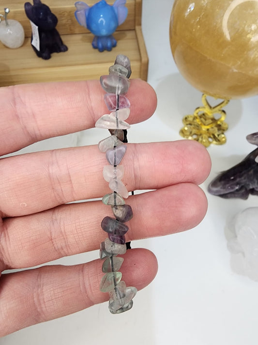 Fluorite ~ Bracelet Draw String