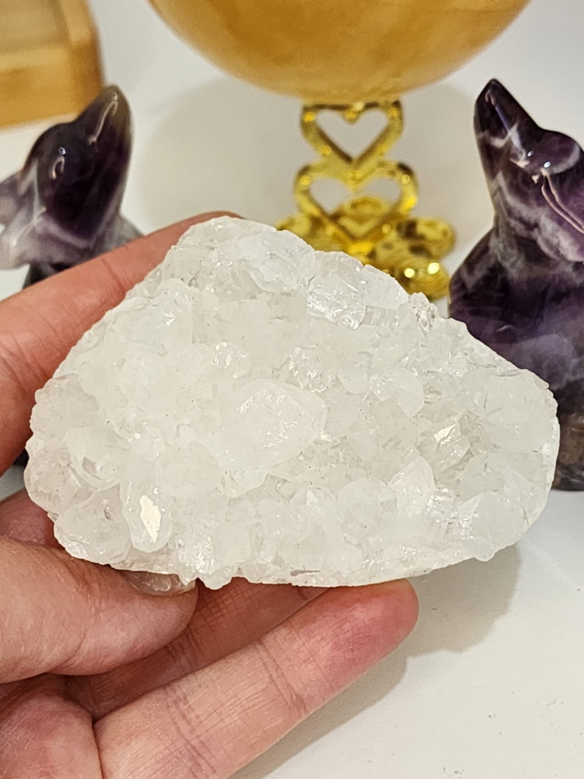 Zeolite Mineral Specimen Apophyllite 279g