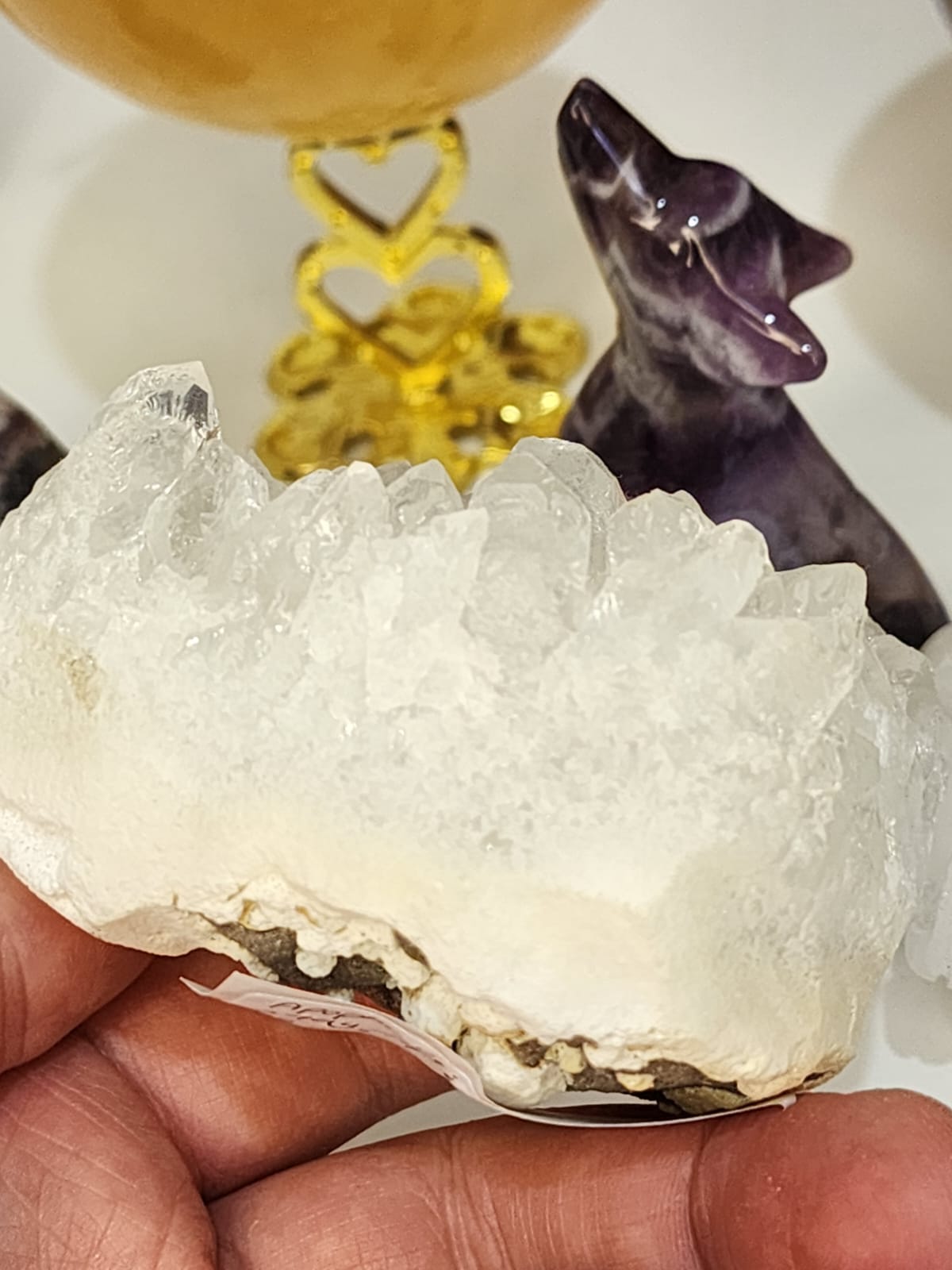 Zeolite Mineral Specimen Apophyllite 279g