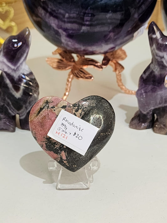 Rhodonite ~ Heart
