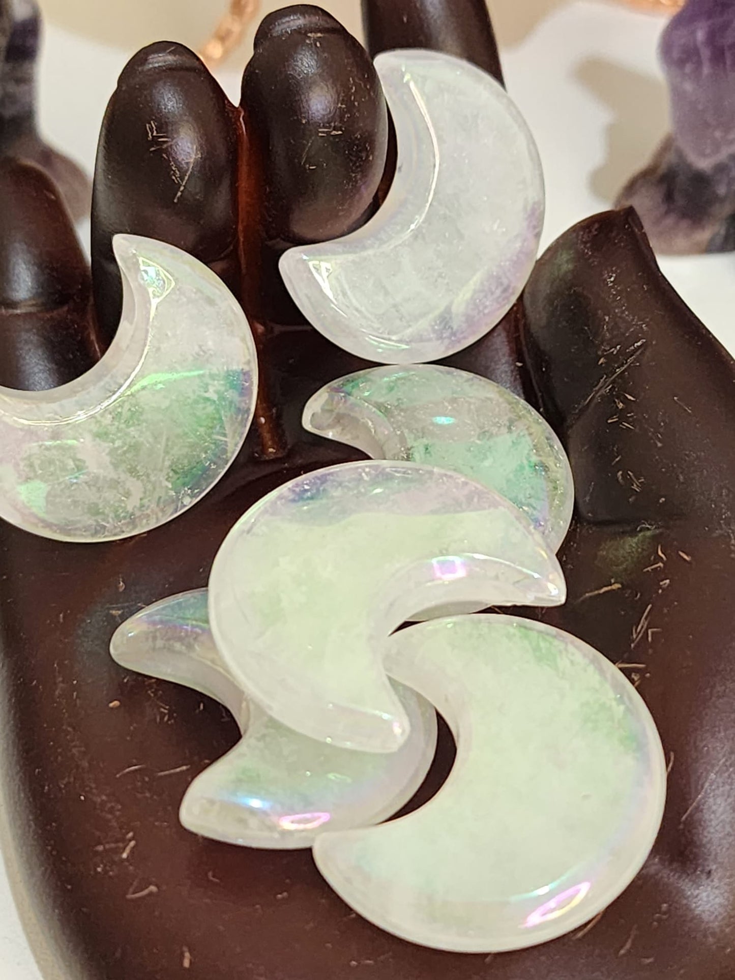 Assorted Crystal ~ Small Moon Carvings