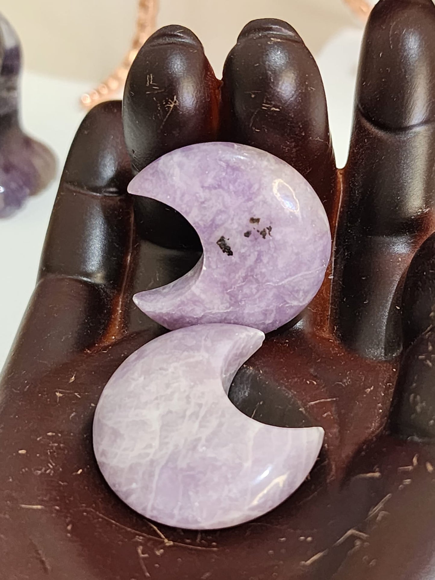 Assorted Crystal ~ Small Moon Carvings