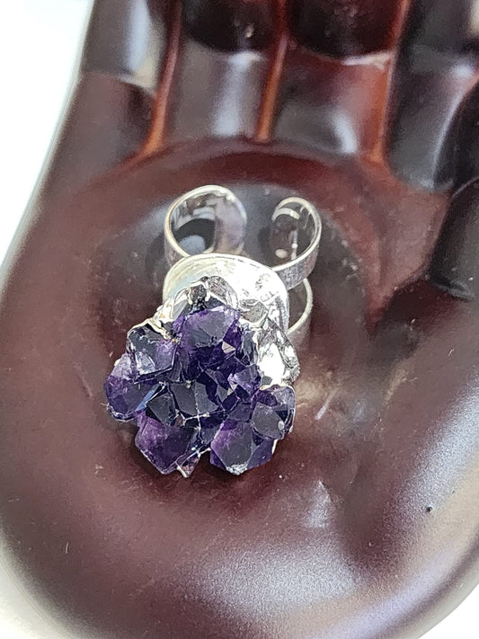 Amethyst ~ Cluster Ring