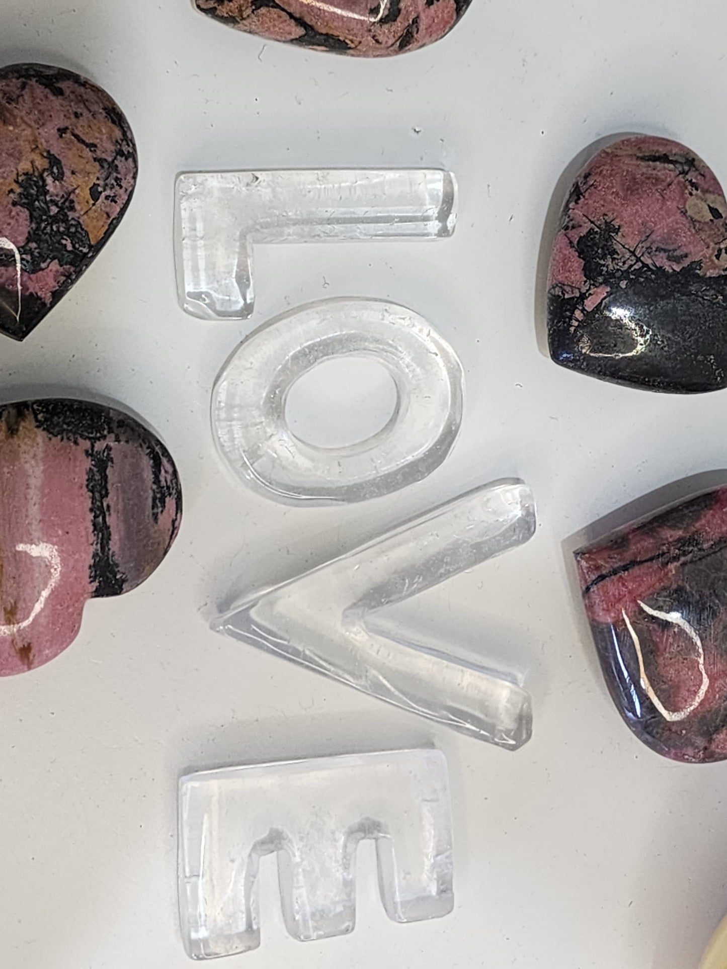 Clear Quartz (LOVE) Letters