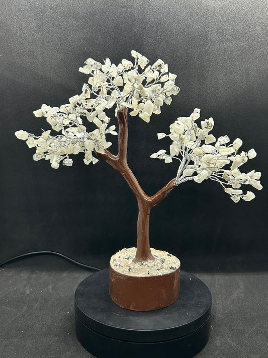 Rainbow Moonstone ~ Crystal chip Tree Large