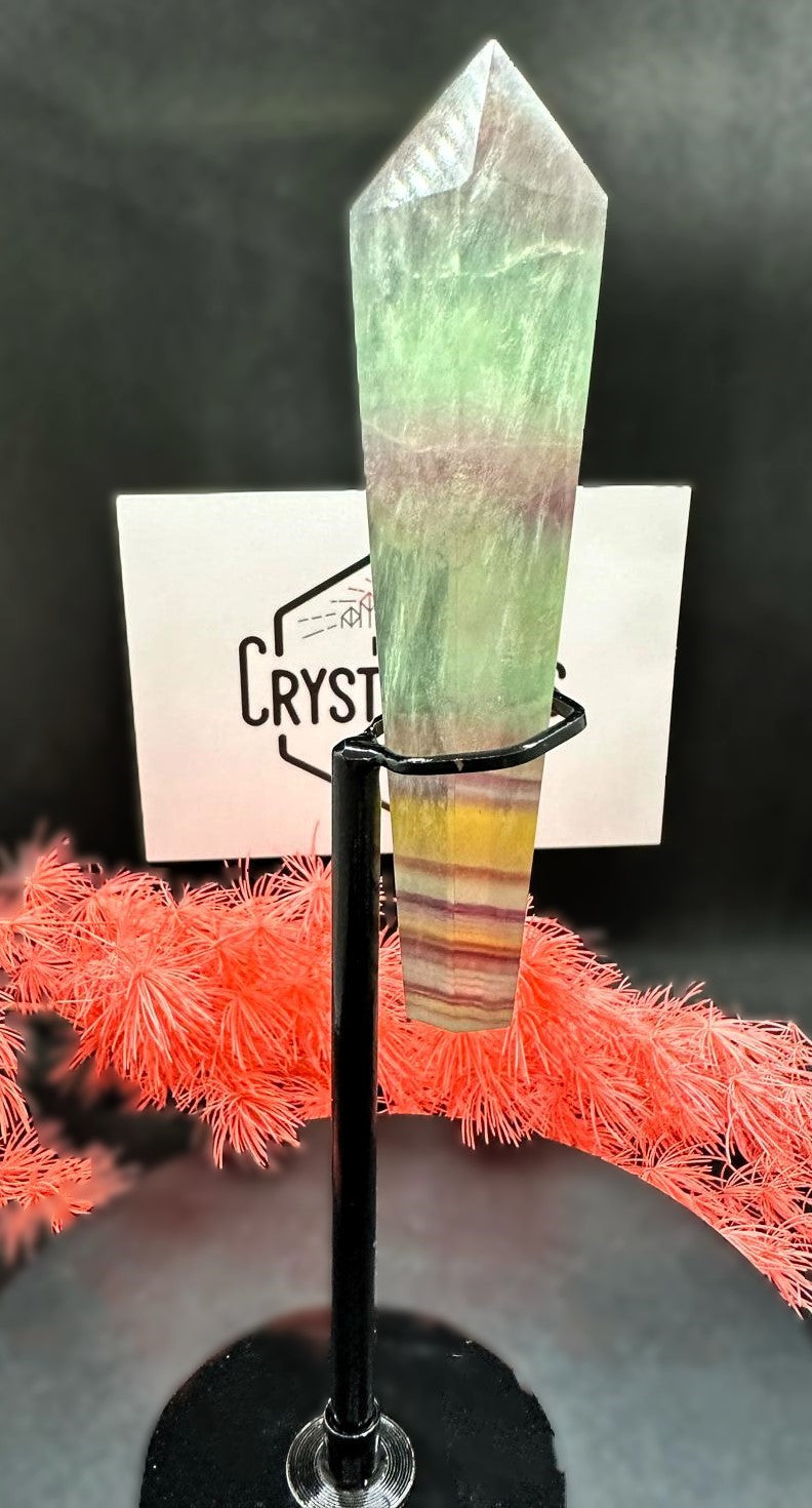 Rainbow Fluorite Wand