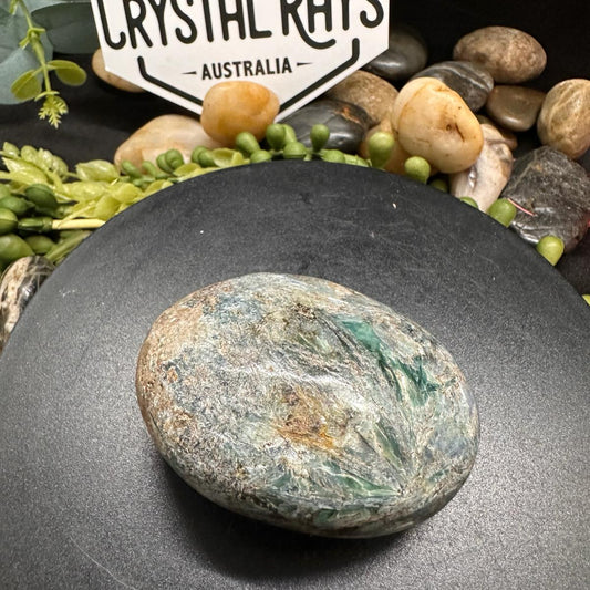 Green Kyanite ~ Palm stone