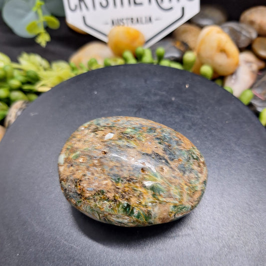Green Kyanite ~ Palm stone