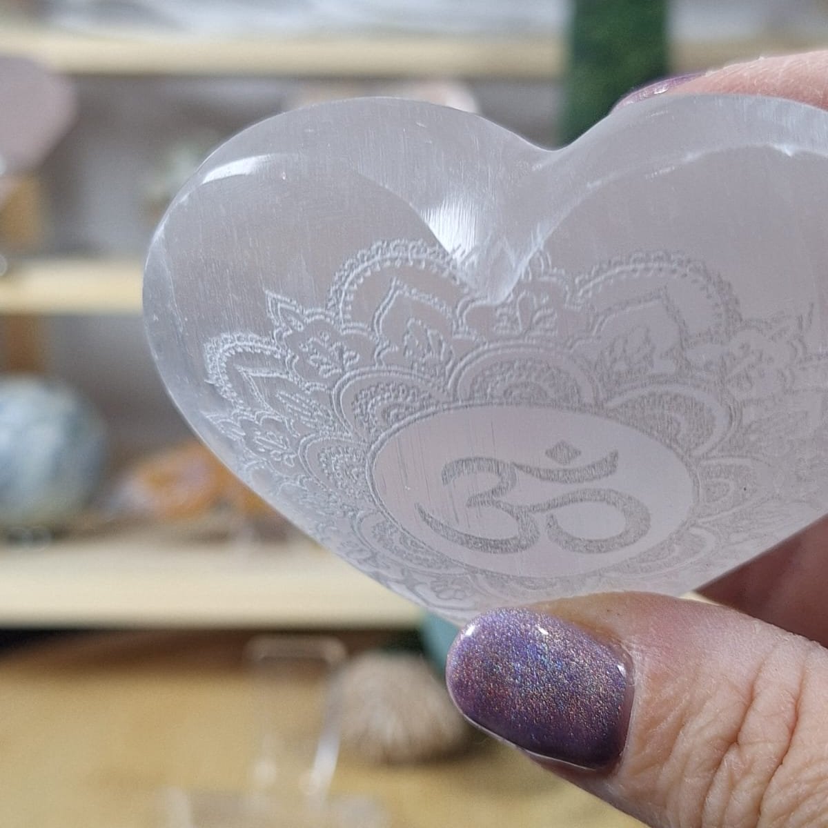 Selenite Heart