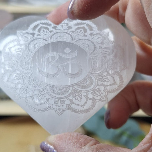 Selenite Heart