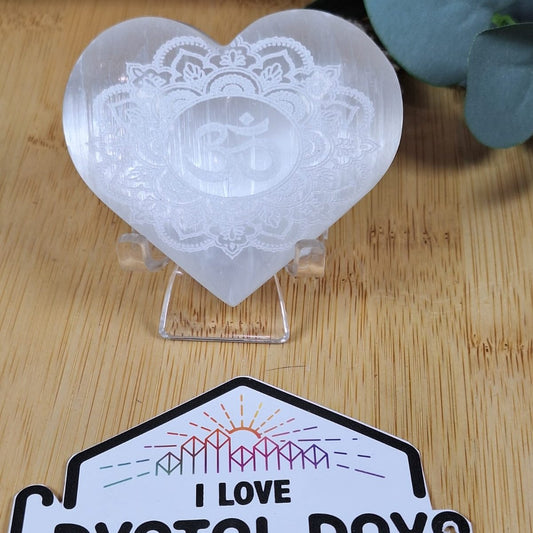 Selenite Heart
