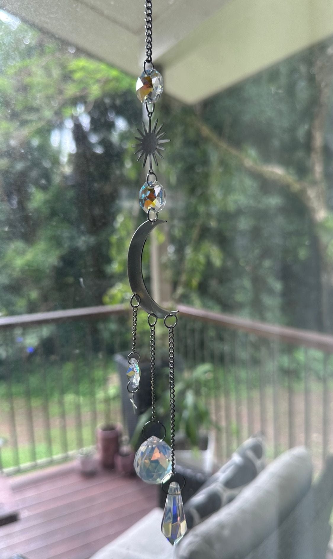 Glass Crystal ~ suncatchers Sparkling Silver #9