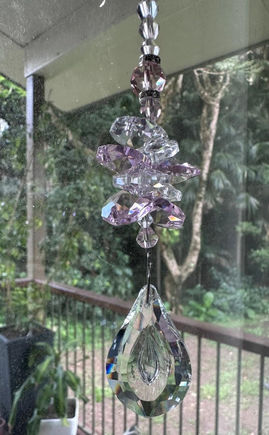 Suncatcher ~ Glass/ Angel Pendant #3