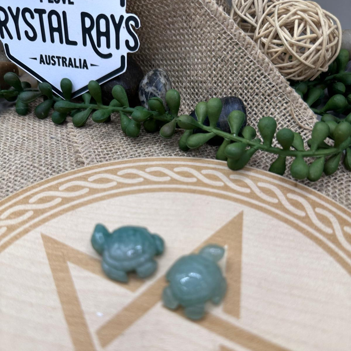 Green Aventurine Mini Turtle