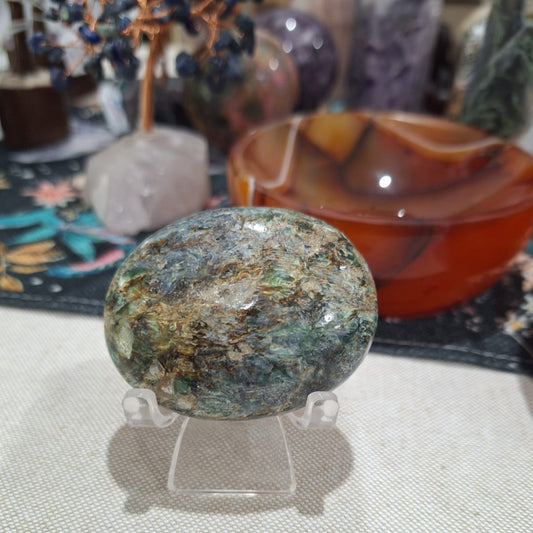 Green Kyanite ~ Palm stone