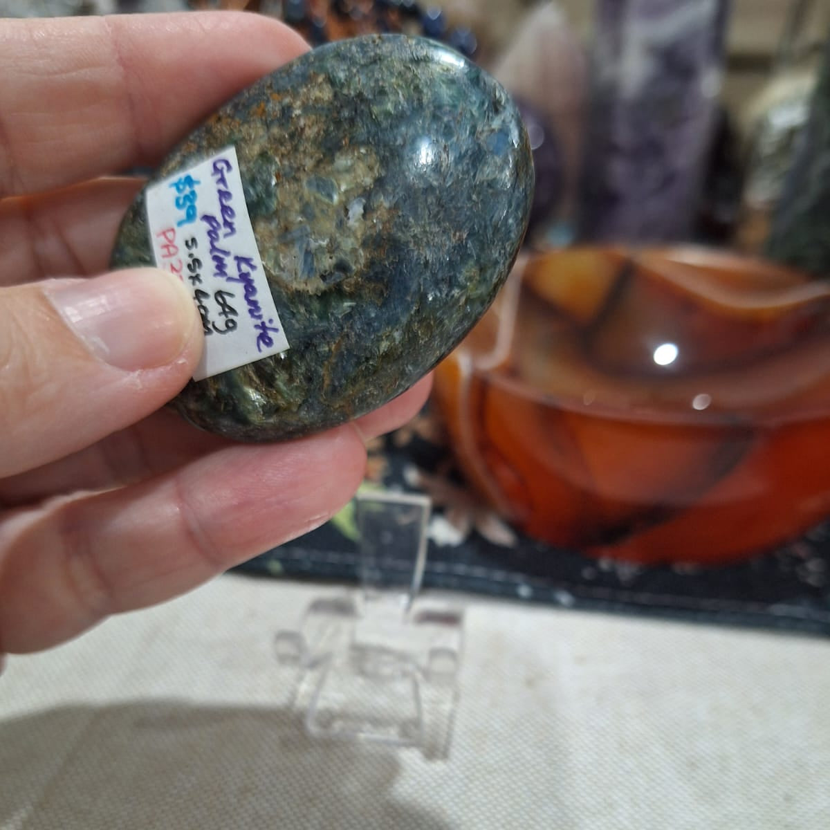 Green Kyanite Palm