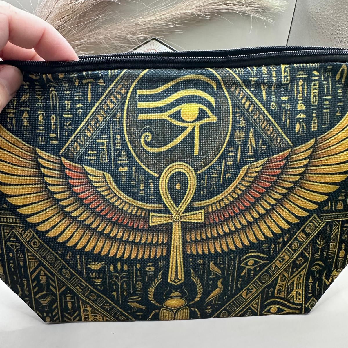 Egypt print ~ cosmetic bags
