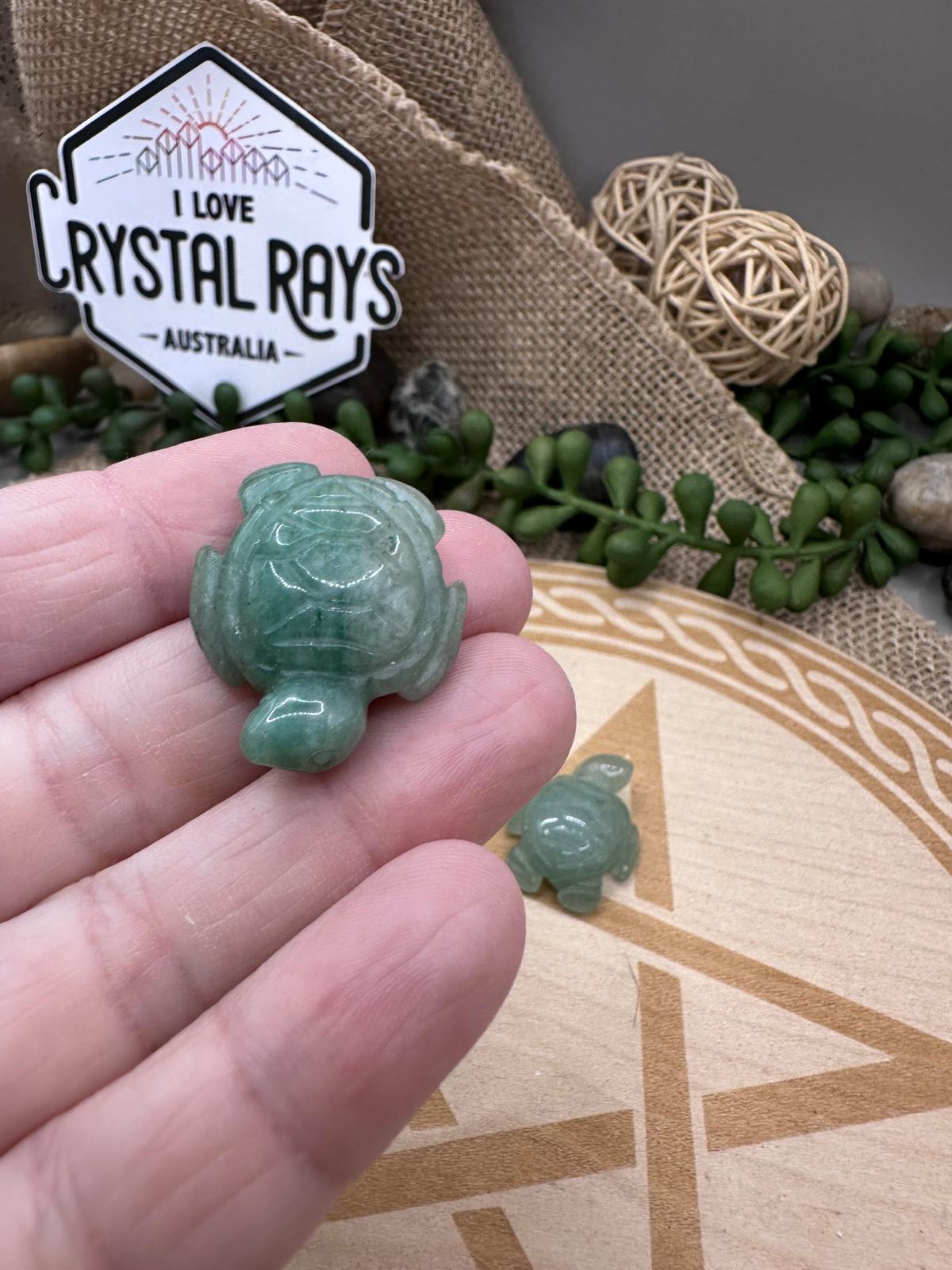Green Aventurine Mini Turtle