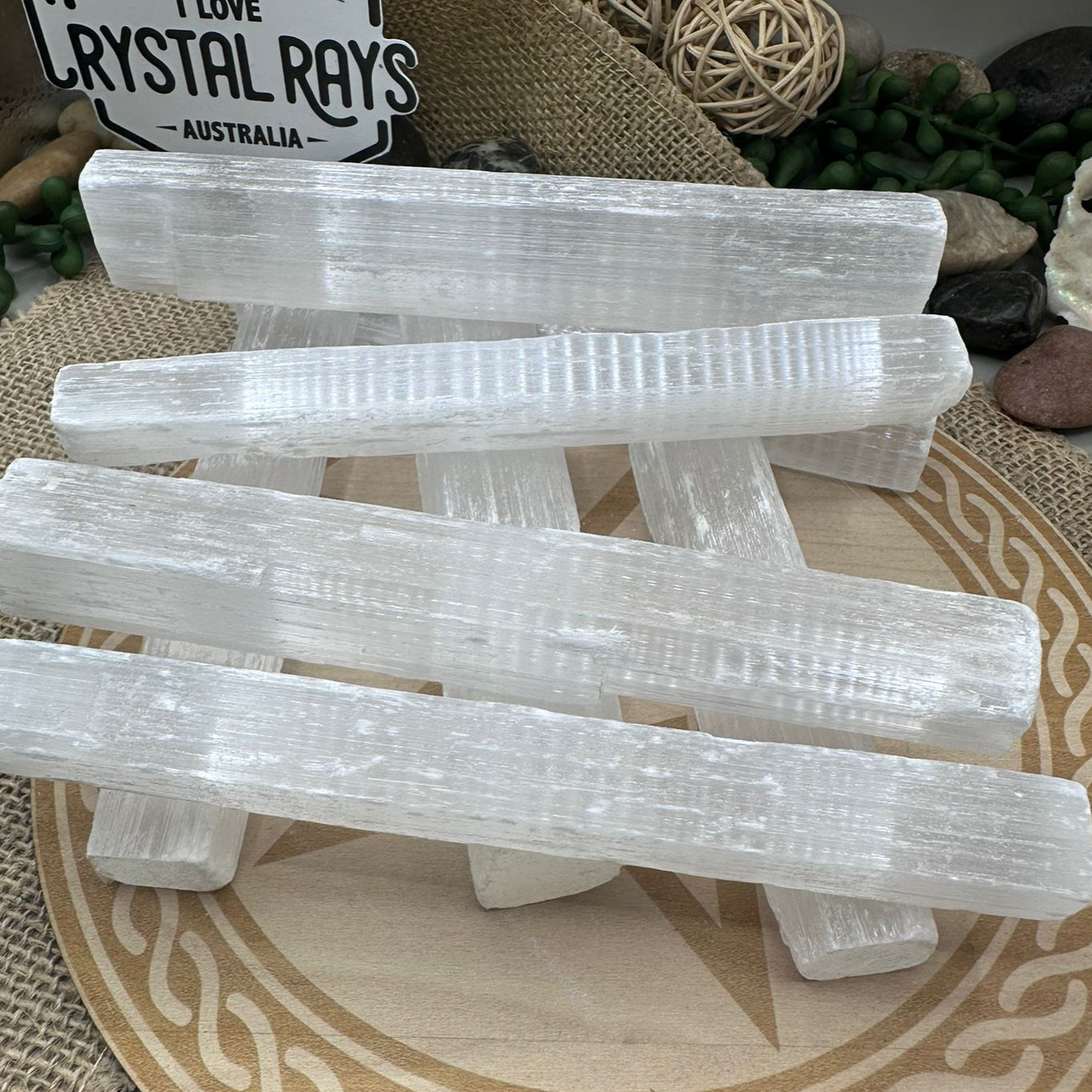 selenite flat stick