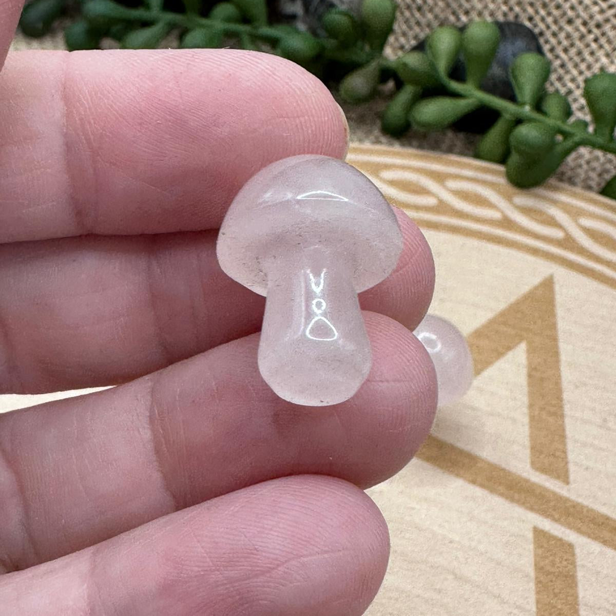 Rose Quartz Mushrooms