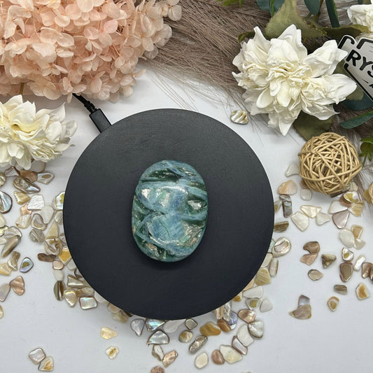 Blue Kyanite ~ Palm stone