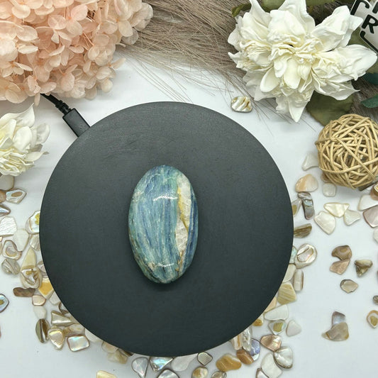 Blue Kyanite ~ Palm stone