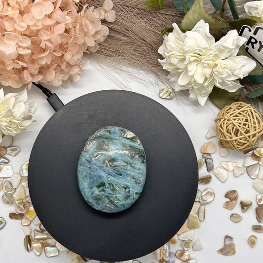Blue Kyanite ~ Palm stone