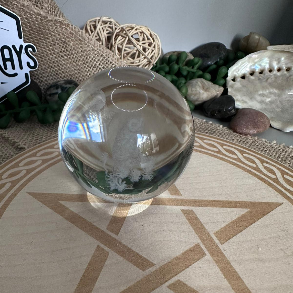 Glass Sphere ~Owl