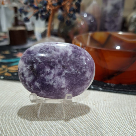 Lepidolite ~ Palm stone