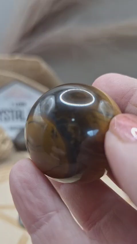 Tigers eye sphere