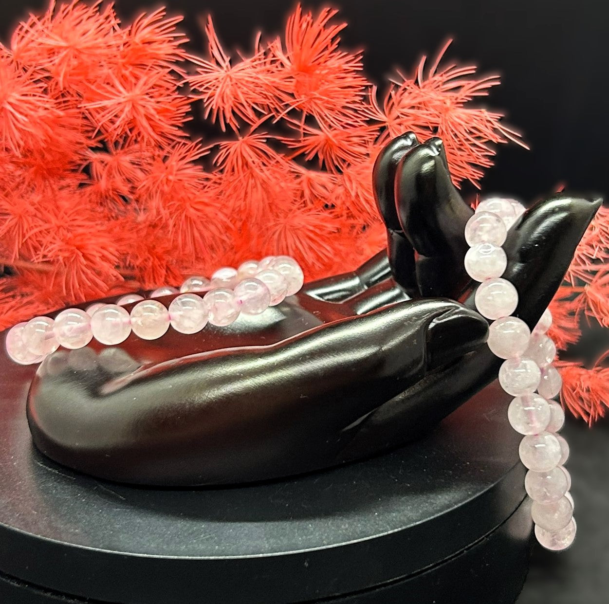 Rose Quartz Round Beaded ~ Bracelet 8mm