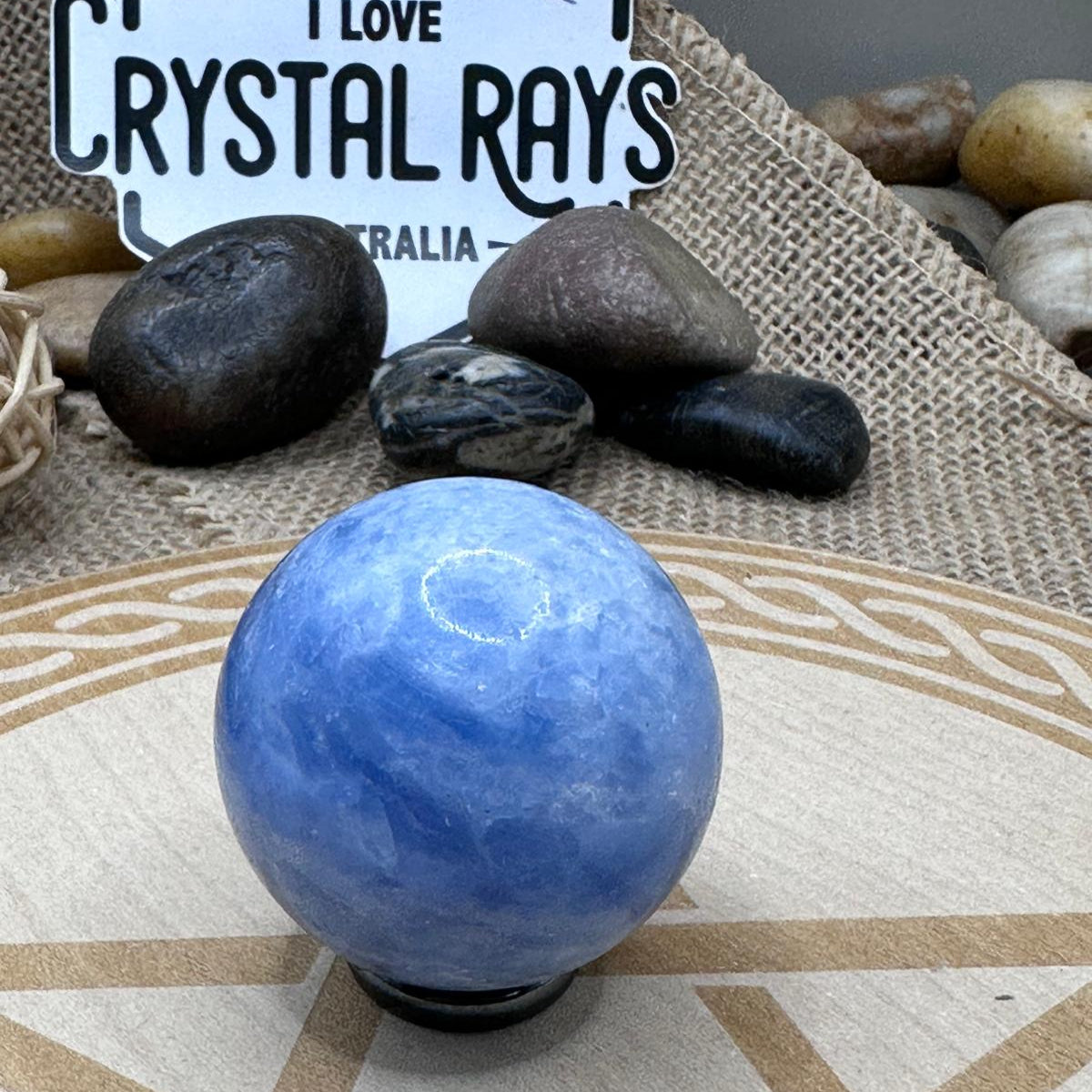 Blue Calcite Sphere