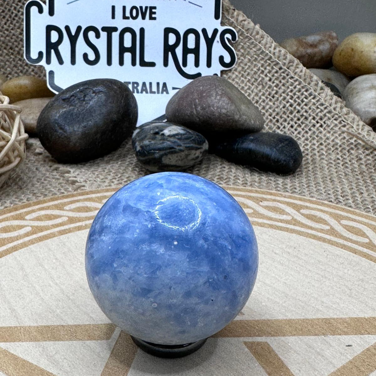 Blue Calcite Sphere