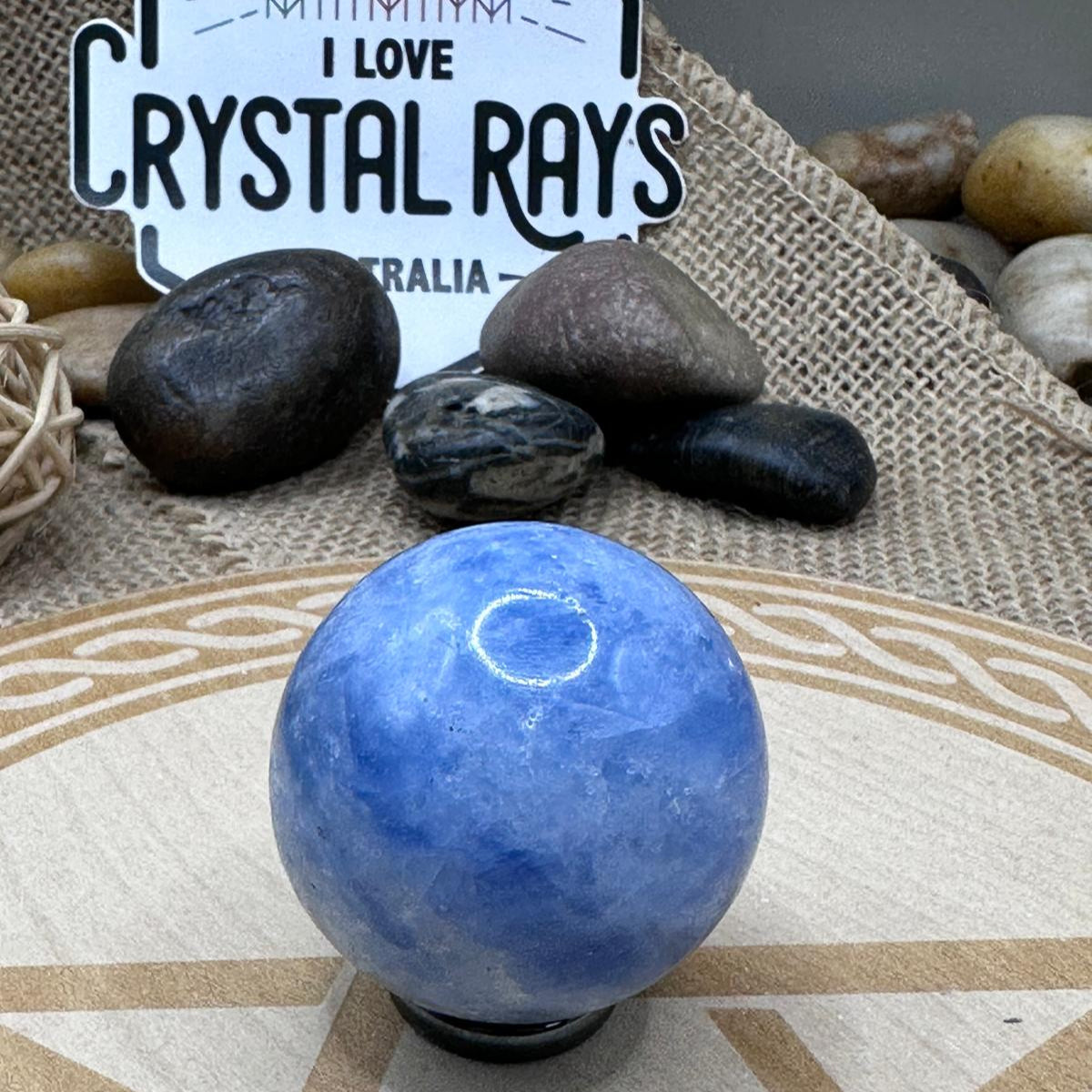 Blue Calcite Sphere