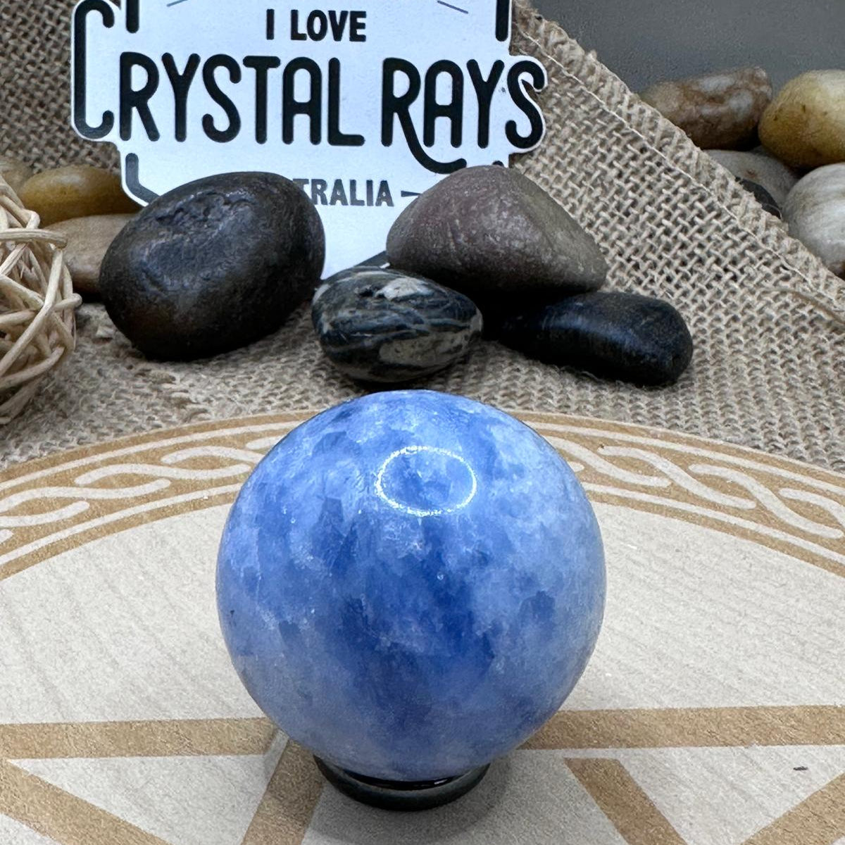 Blue Calcite Sphere