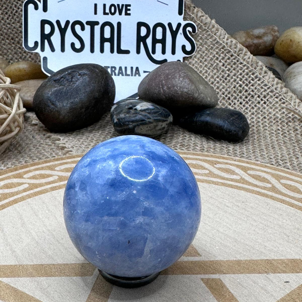 Blue Calcite Sphere