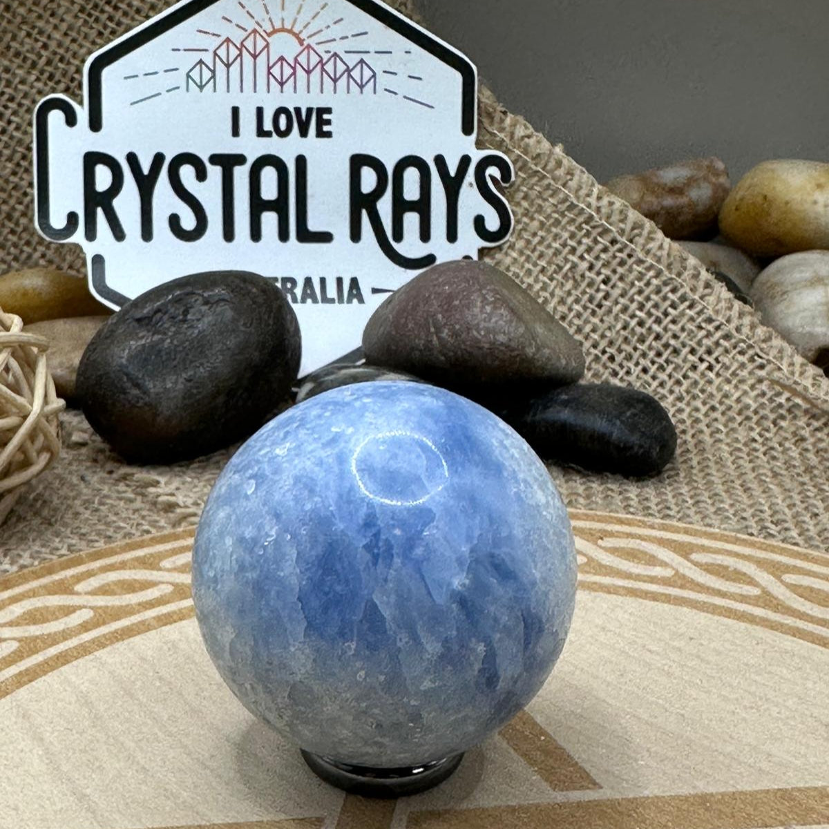 Blue Calcite Sphere