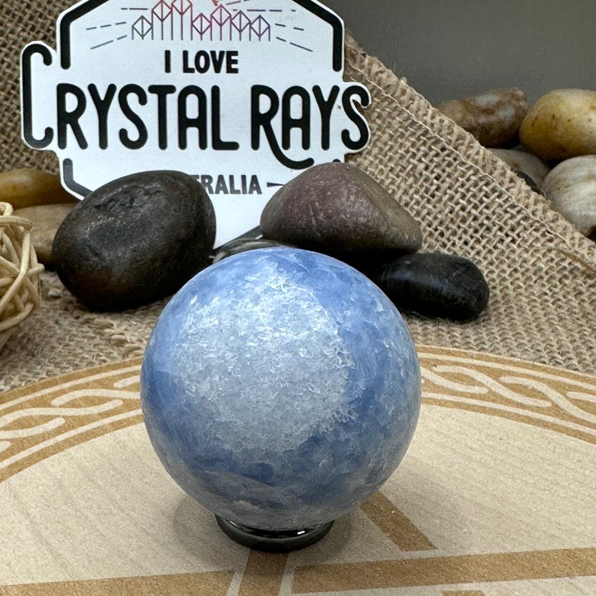Blue Calcite Sphere