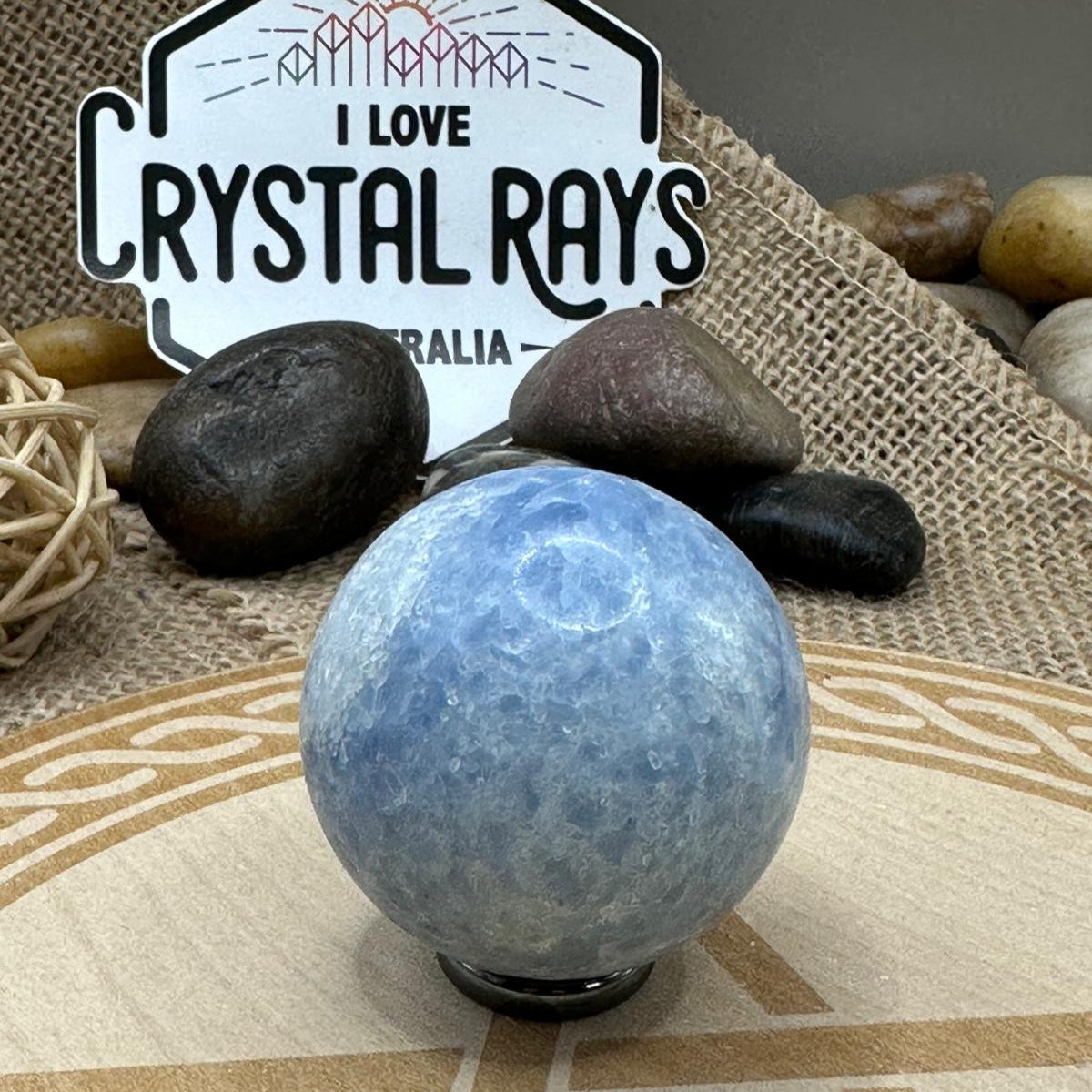 Blue Calcite Sphere