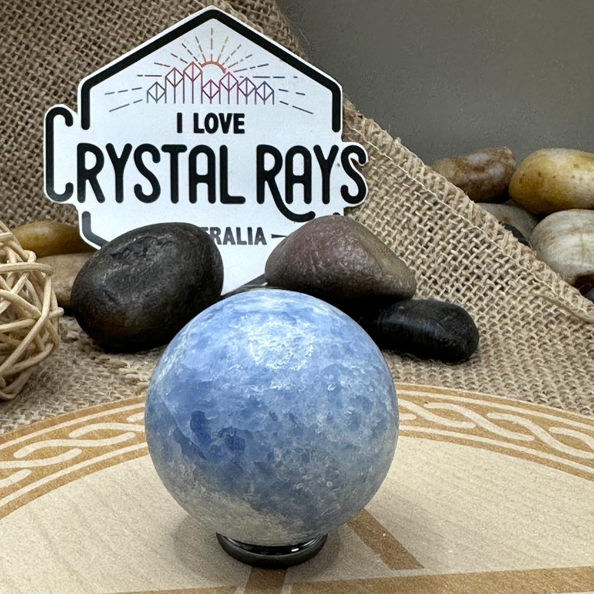 Blue Calcite Sphere